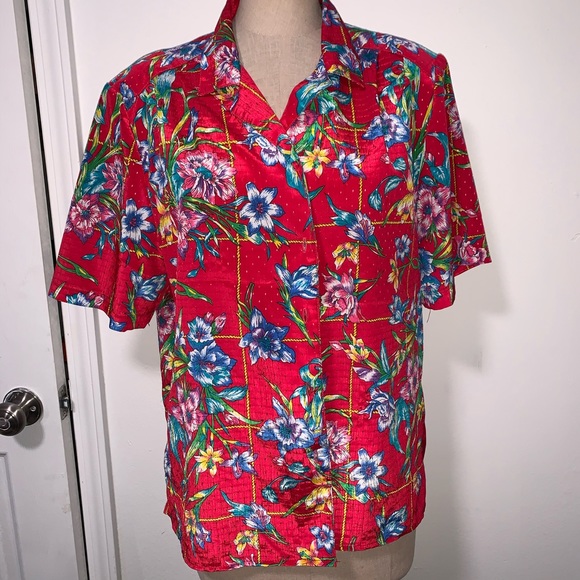 Vintage floral all over print blouse - Picture 3 of 4